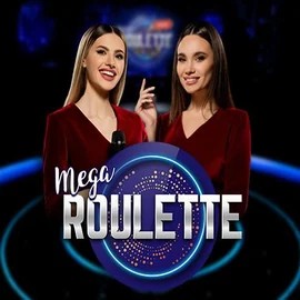 Mega Roulette online game logo by Pragmatic Play on god-of-casino.eu